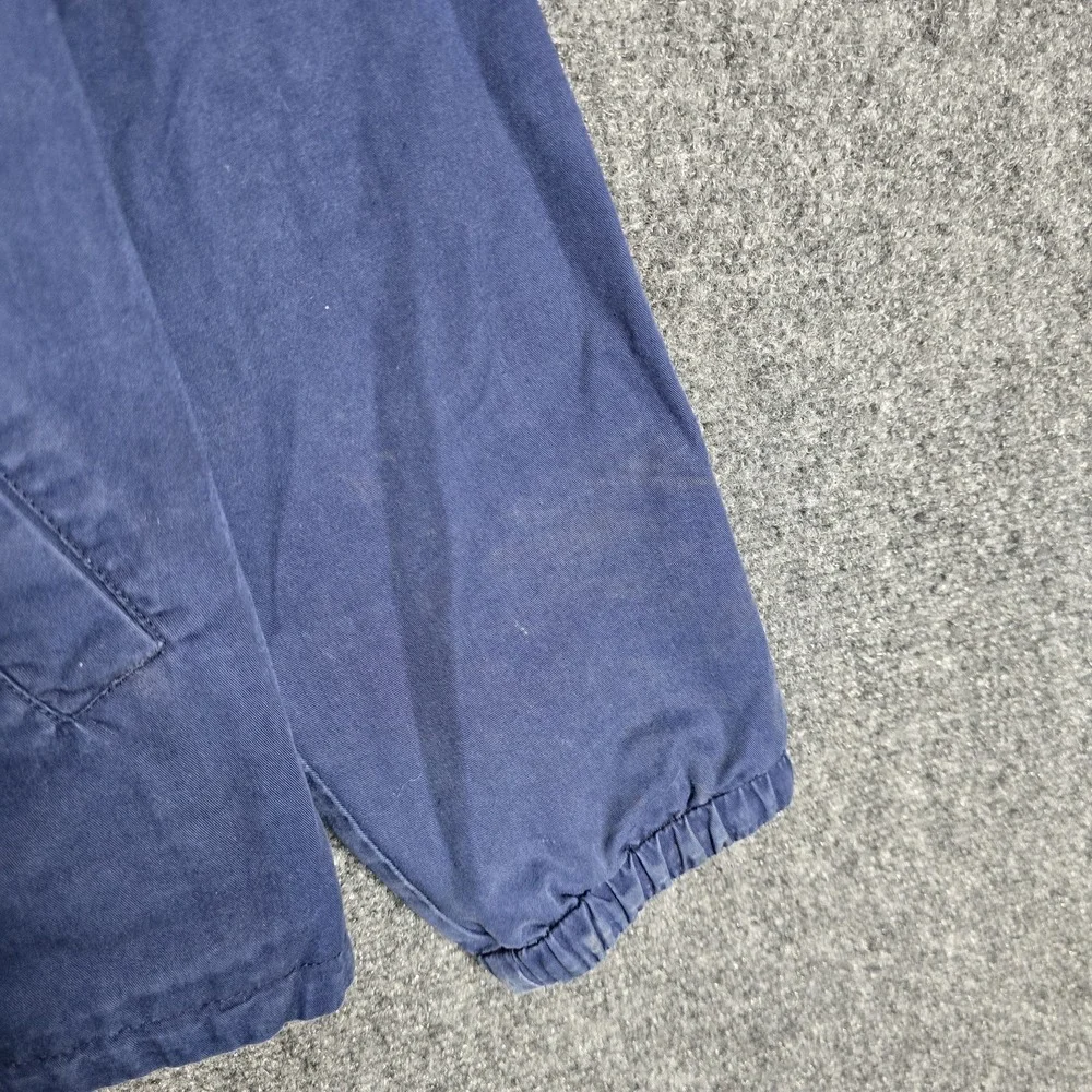 VTG Polo‎ Ralph Lauren Jacket Boys Small Reversible Full Zip Hooded Blue Orange